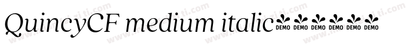 QuincyCF medium italic字体转换